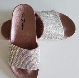 Sequin sandals
